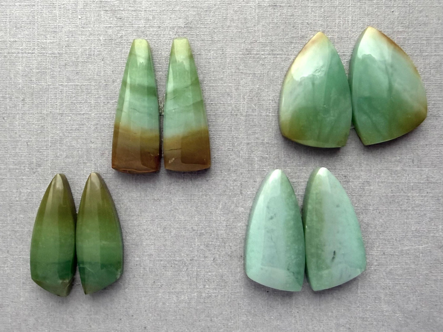 Petrified Wood Opal Pairs | Natural Indonesian Gemstone | WO242 - Gem Enthusiast