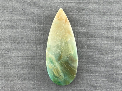 Petrified Wood Opal Pear | Natural Opalized Fossil Cabochon | WO226 - Gem Enthusiast