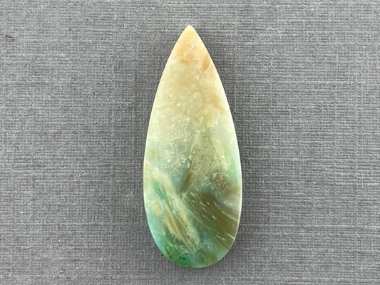 Petrified Wood Opal Pear | Natural Opalized Fossil Cabochon | WO226 - Gem Enthusiast