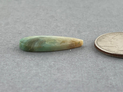 Petrified Wood Opal Pear | Natural Opalized Fossil Cabochon | WO226 - Gem Enthusiast