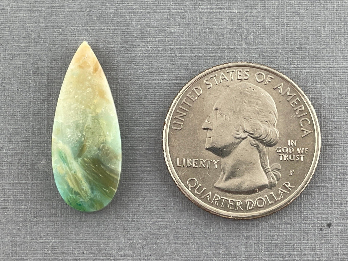 Petrified Wood Opal Pear | Natural Opalized Fossil Cabochon | WO226 - Gem Enthusiast
