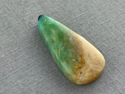 Petrified Wood Opal Pear | Natural Opalized Fossil Cabochon | WO227 - Gem Enthusiast