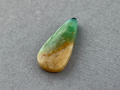 Petrified Wood Opal Pear | Natural Opalized Fossil Cabochon | WO227 - Gem Enthusiast