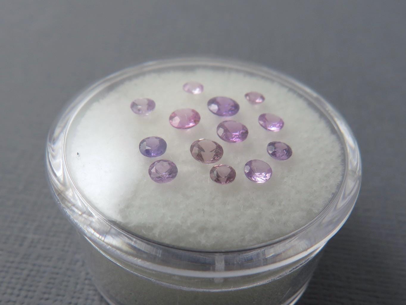 Pink and Purple Sapphire Faceted Lot | 2mm to 3.7mm | Natural Gemstones | 1.3 carats | SF123 - 3 - Gem Enthusiast