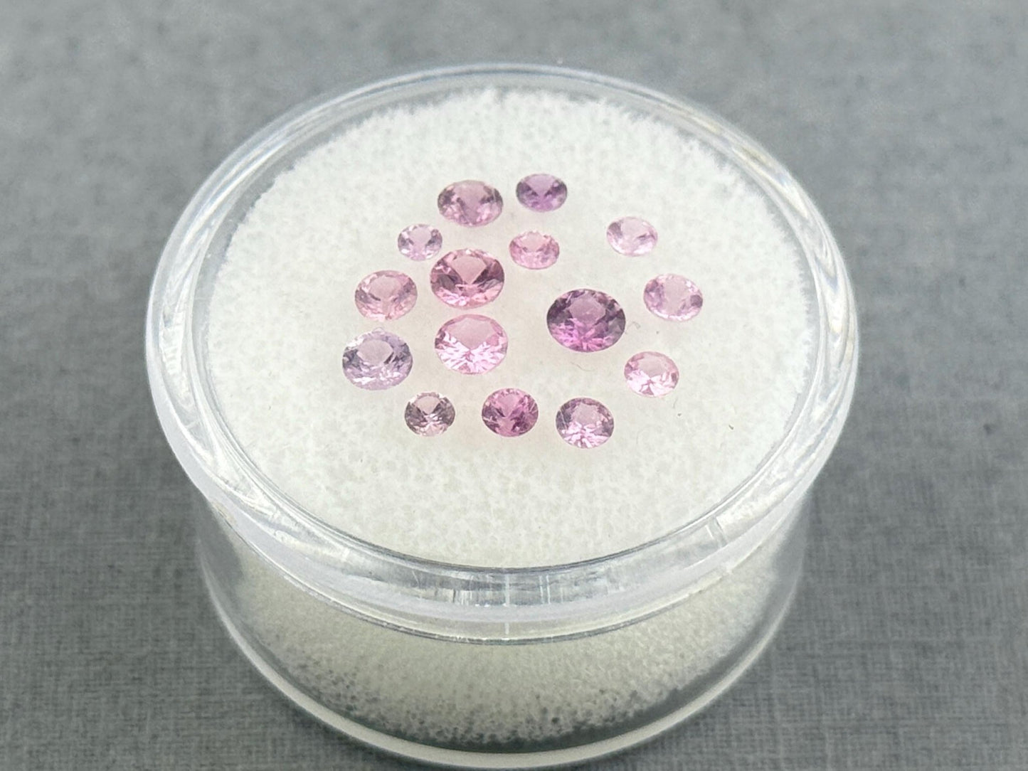 Pink & Purple Sapphire Faceted Lot: Natural Gemstones (1.48 carats, 2.3mm - 3.3mm) SF128 - Gem Enthusiast