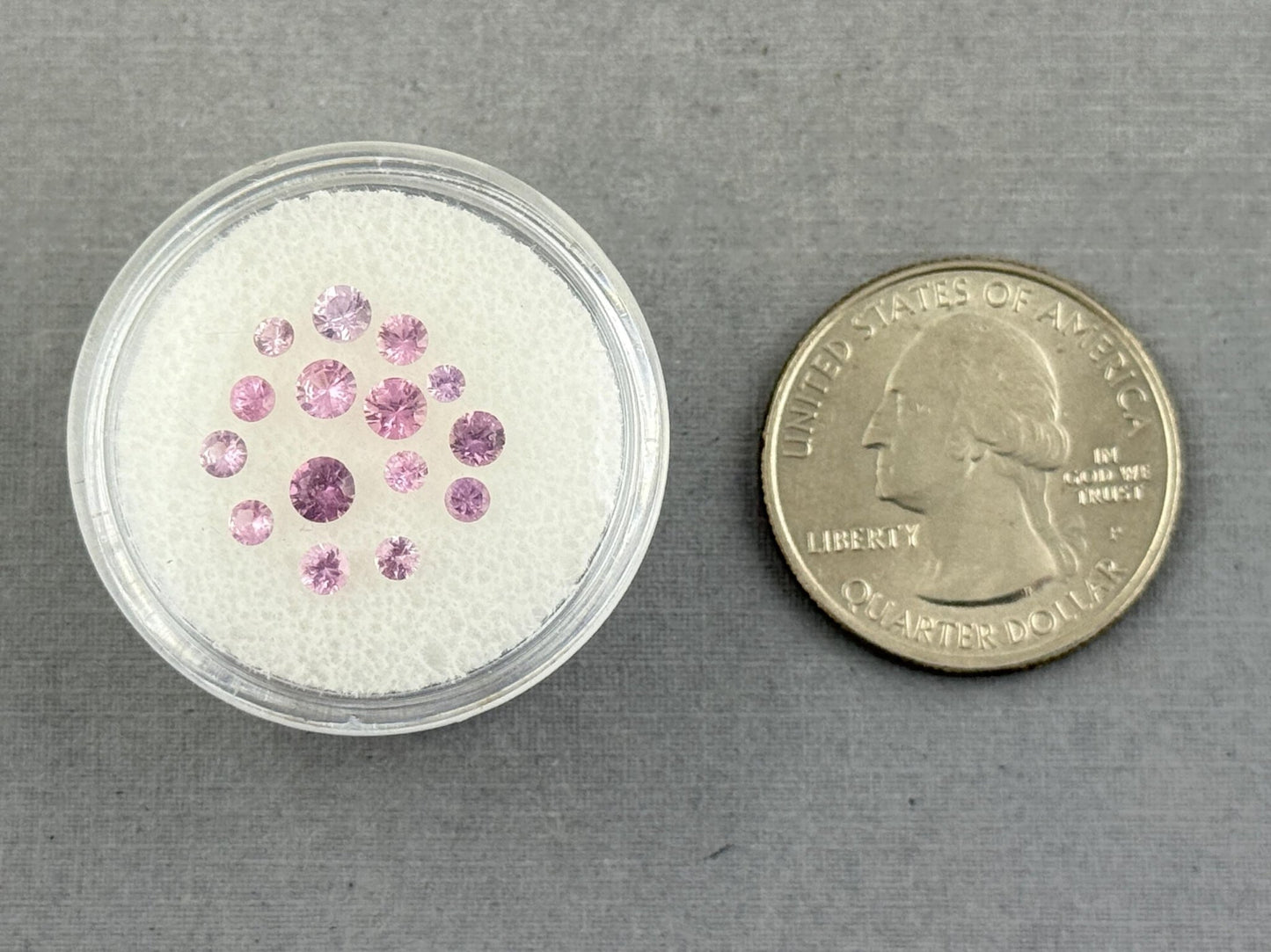 Pink & Purple Sapphire Faceted Lot: Natural Gemstones (1.48 carats, 2.3mm - 3.3mm) SF128 - Gem Enthusiast