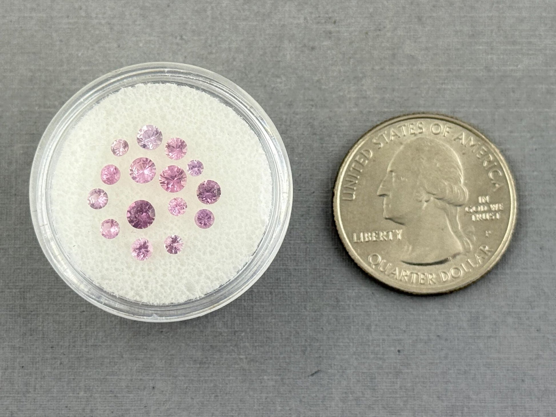 Pink & Purple Sapphire Faceted Lot: Natural Gemstones (1.48 carats, 2.3mm - 3.3mm) SF128 - Gem Enthusiast