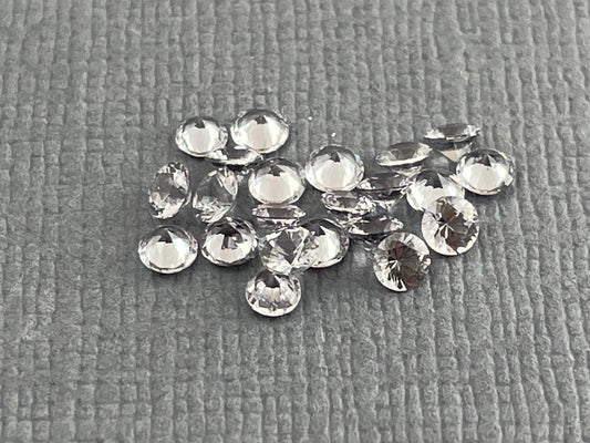 Platinum Natural Spinel Round | 2.5mm or 3mm | Mozambique Gemstone - Gem Enthusiast