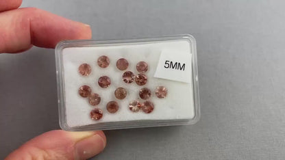 Select a Stone - Oregon Sunstones Faceted Round Gemstones | 5mm