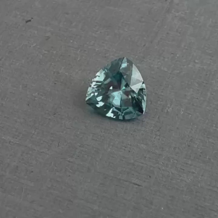 Blue Zircon Trillion Cut | Natural Gemstone | 4.9 x 4.8 mm | ZC102