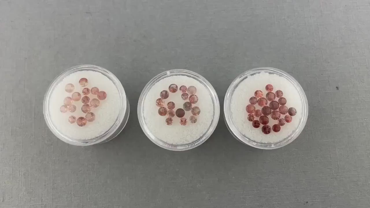 3mm Oregon Sunstones Faceted Round Gemstones | Medium or Light