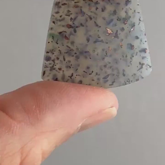 Confetti Chrysocolla in Chalcedony | Natural Loose Cabochon Gemstone | CA331