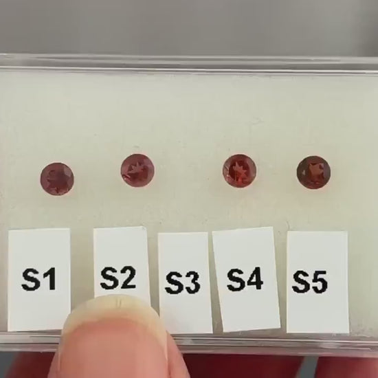 4mm Oregon Sunstone Red Round Faceted Stone | Ethically Sourced Gemstone | OSF110