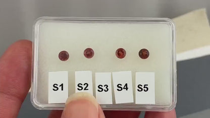 4mm Oregon Sunstone Red Round Faceted Stone | Ethically Sourced Gemstone | OSF110