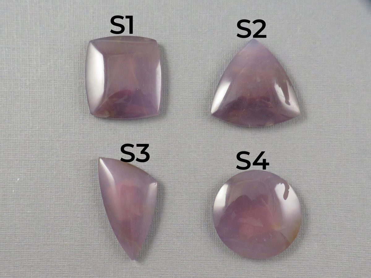 Purple Chalcedony Cabochon | Per Stone | 30–39mm, avg 48ct | Indonesia | CA354 - Gem Enthusiast