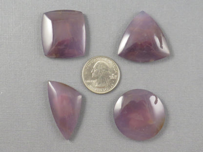 Purple Chalcedony Cabochon | Per Stone | 30–39mm, avg 48ct | Indonesia | CA354 - Gem Enthusiast