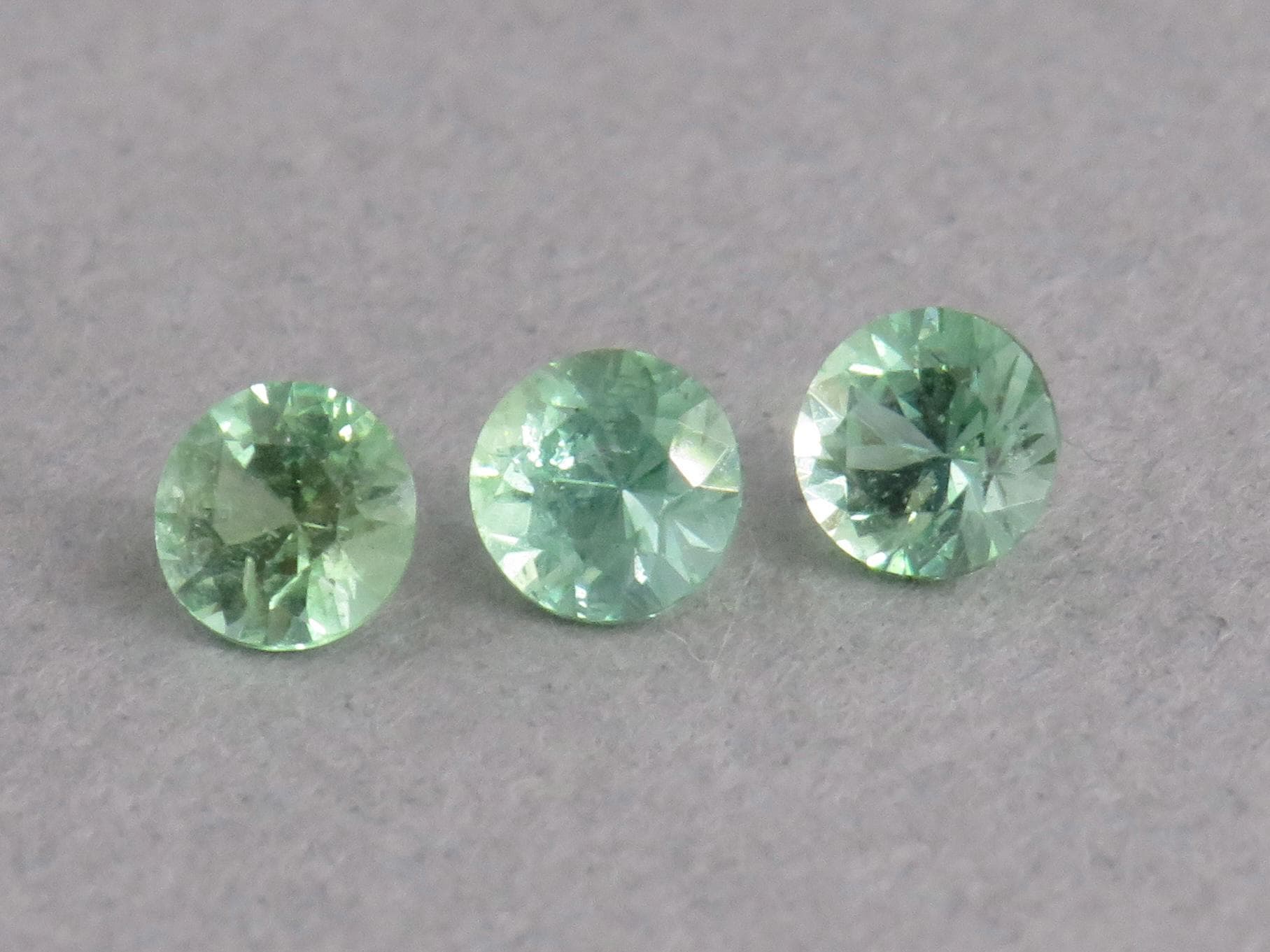 RARE Kornurupine Faceted Round Lot | 3.6mm, 0.54ct | 3 - Stone Lot | Z231 - Gem Enthusiast