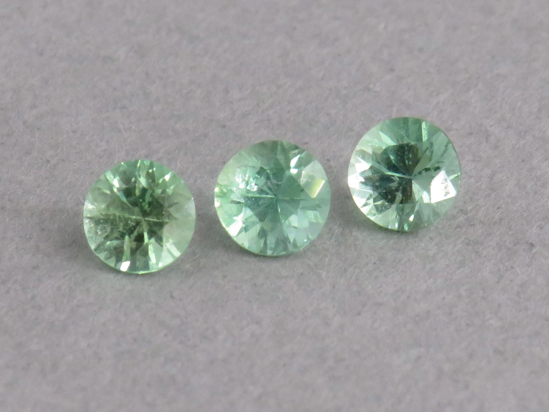 RARE Kornurupine Faceted Round Lot | 3.6mm, 0.54ct | 3 - Stone Lot | Z231 - Gem Enthusiast