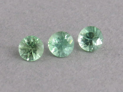RARE Kornurupine Faceted Round Lot | 3.6mm, 0.54ct | 3 - Stone Lot | Z231 - Gem Enthusiast