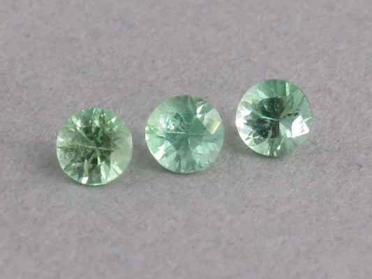 RARE Kornurupine Faceted Round Lot | 3.6mm, 0.54ct | 3 - Stone Lot | Z231 - Gem Enthusiast