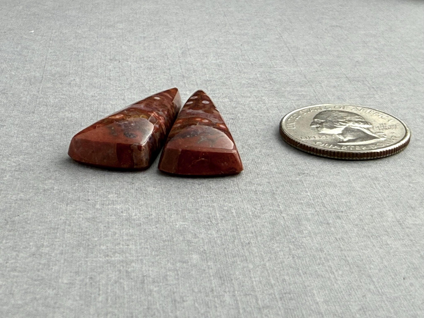 River Jasper Pair | Natural Orbicular Gemstone from Indonesia | JS215 - Gem Enthusiast