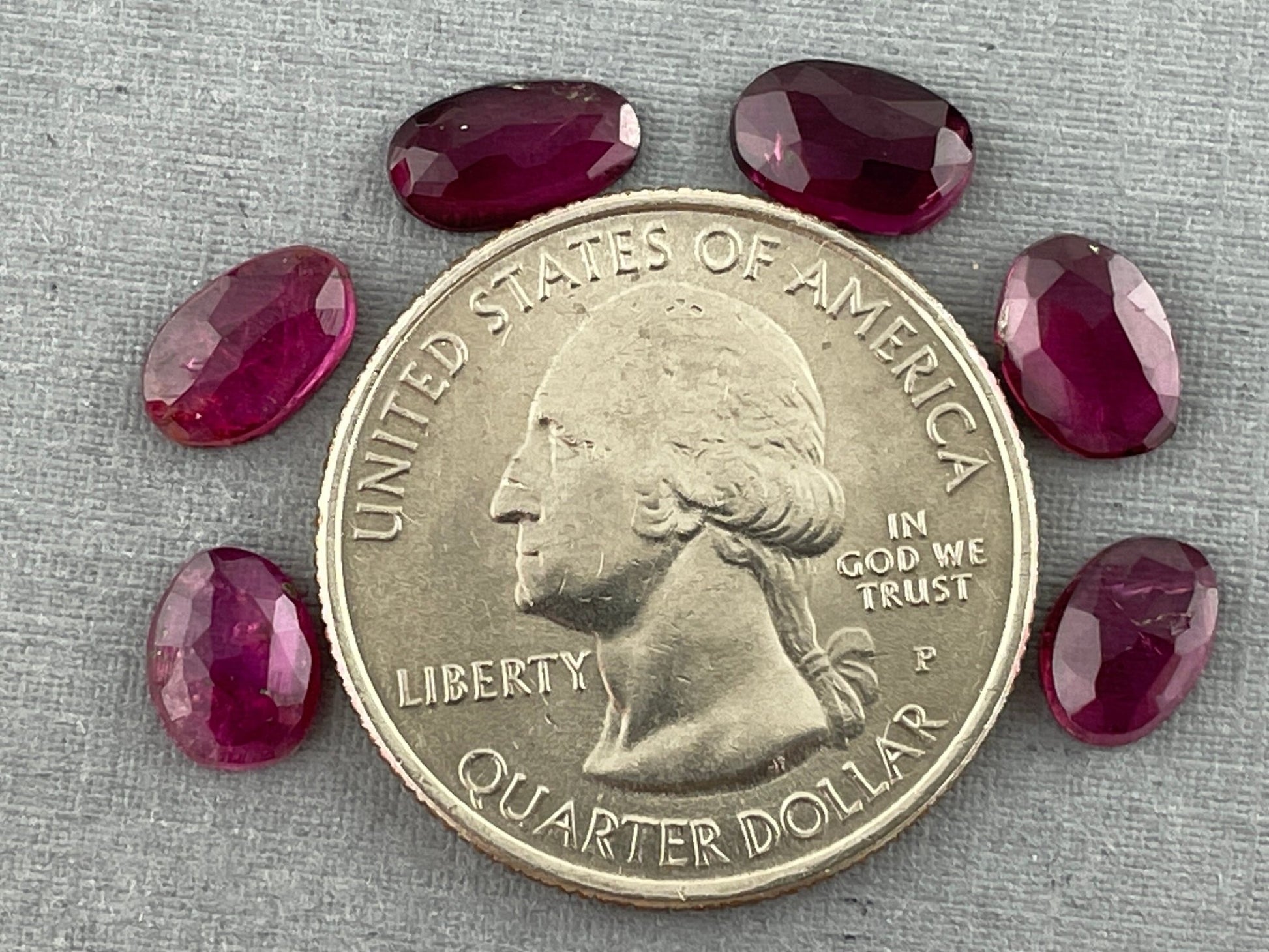 Rubellite Tourmaline Rose Cut Cabochon Lot | Natural Gemstones | 4.6 carats | TR116 - Gem Enthusiast
