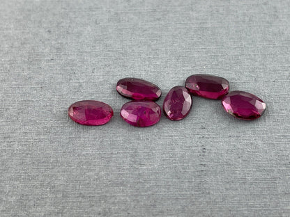 Rubellite Tourmaline Rose Cut Cabochon Lot | Natural Gemstones | 4.6 carats | TR116 - Gem Enthusiast
