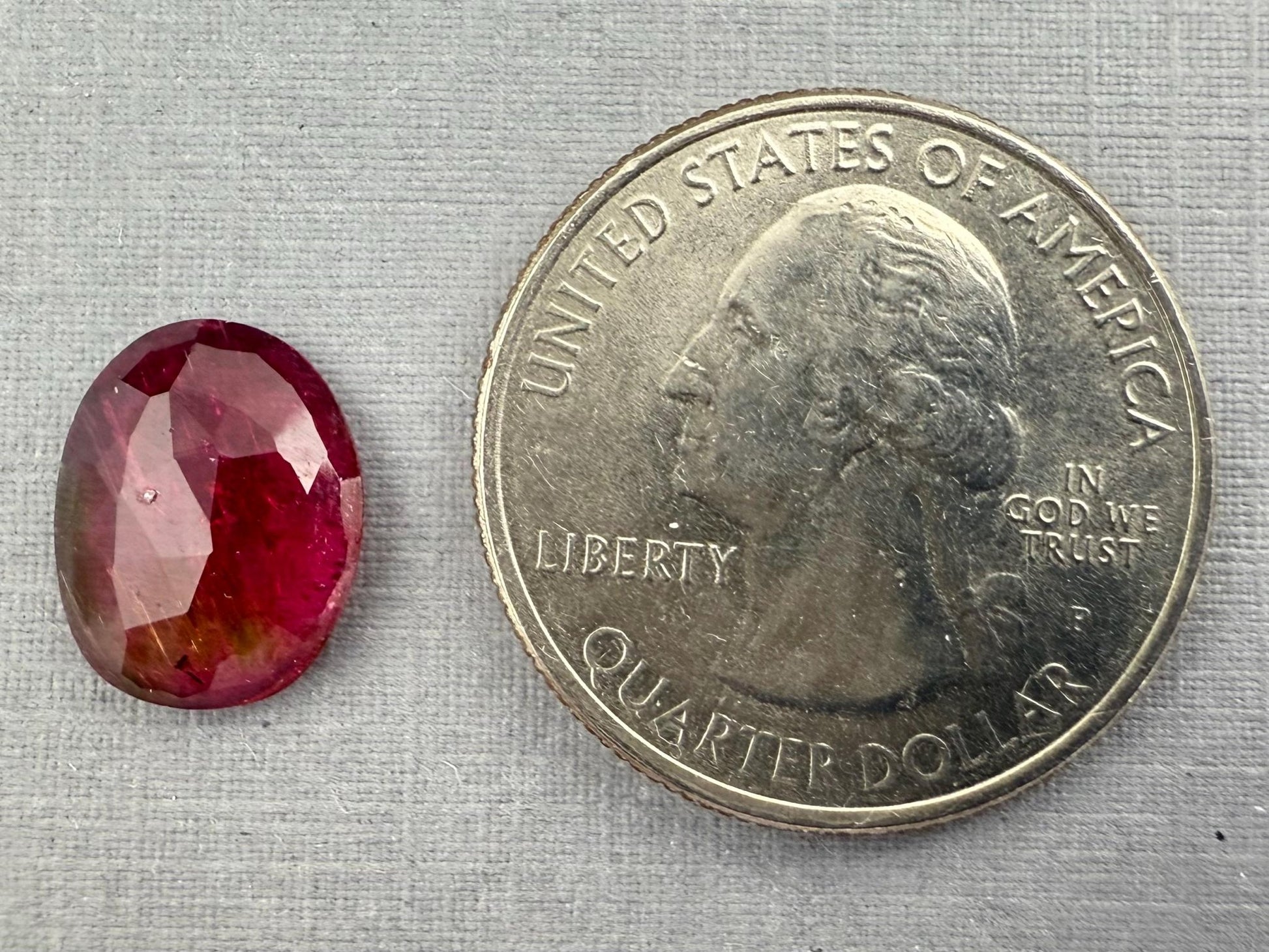 Rubellite Tourmaline Rose Cut Cabochon | Natural Gemstone | 3.5 carats | TR144 - Gem Enthusiast