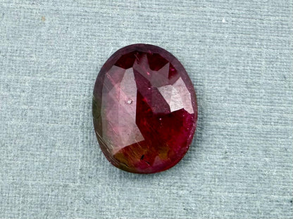 Rubellite Tourmaline Rose Cut Cabochon | Natural Gemstone | 3.5 carats | TR144 - Gem Enthusiast