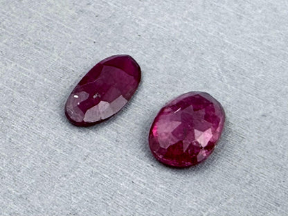 Rubellite Tourmaline Rose Cut Cabochon | Natural Gemstone | 4.55 carats | TR141 - Gem Enthusiast