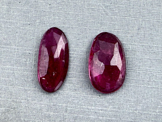 Rubellite Tourmaline Rose Cut Cabochon | Natural Gemstone | 4.55 carats | TR141 - Gem Enthusiast