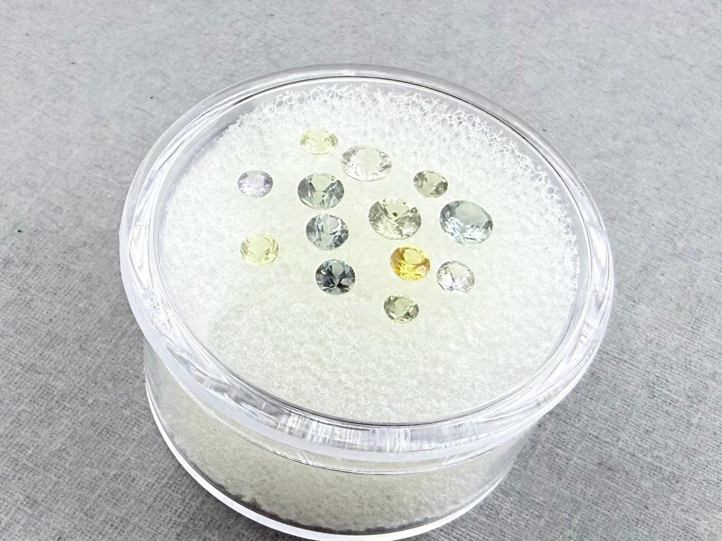 Sapphire Faceted Lot | 2.3mm to 3.3mm | Yellow, Blue, Green Gemstones | 1.38 carats | SF127 - 2 - Gem Enthusiast