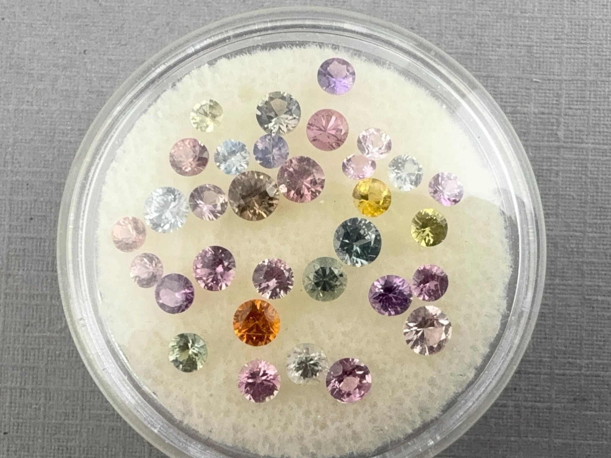 Sapphire Faceted Lot: 3 carats | 2.3mm to 3.5mm | Yellow, Green, Purple, Pink Orange Gemstones | SF134 - Gem Enthusiast