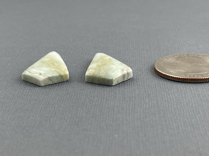 Saturn Chalcedony Cabochon Pair | 25x14 mm | Natural Loose Gemstone | CA318 - Gem Enthusiast