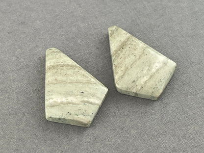 Saturn Chalcedony Cabochon Pair | 26x18 mm | Natural Loose Gemstone | CA202 - Gem Enthusiast