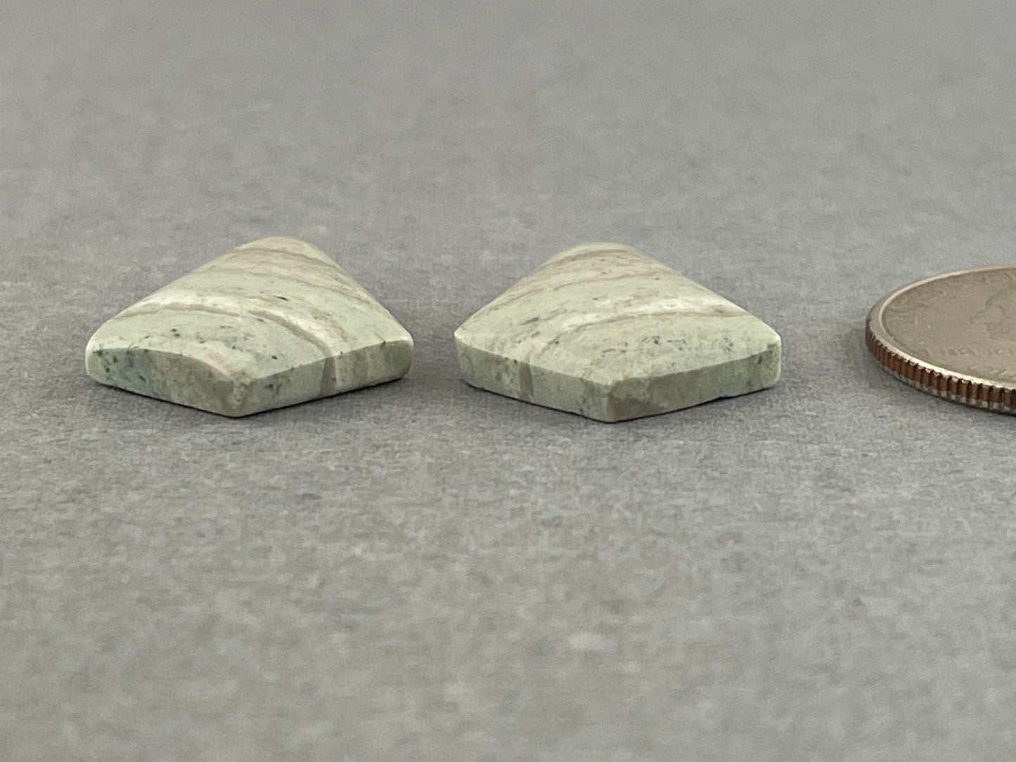 Saturn Chalcedony Cabochon Pair | 26x18 mm | Natural Loose Gemstone | CA202 - Gem Enthusiast