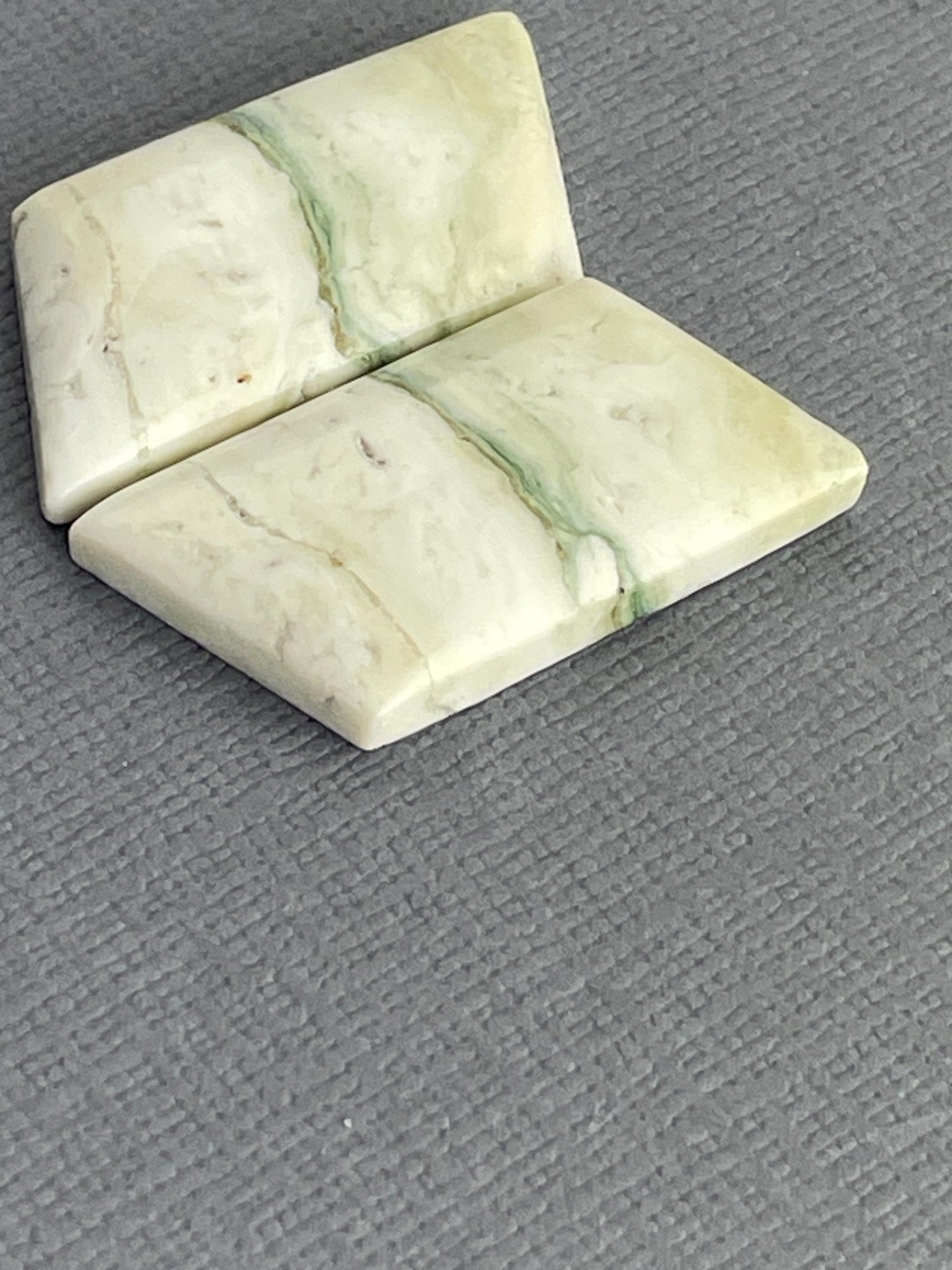 Saturn Chalcedony Cabochon Pair | Natural Loose Gemstone | CA324 - Gem Enthusiast