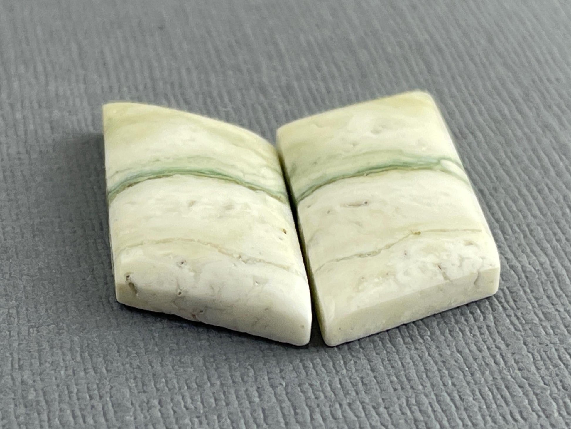 Saturn Chalcedony Cabochon Pair | Natural Loose Gemstone | CA324 - Gem Enthusiast