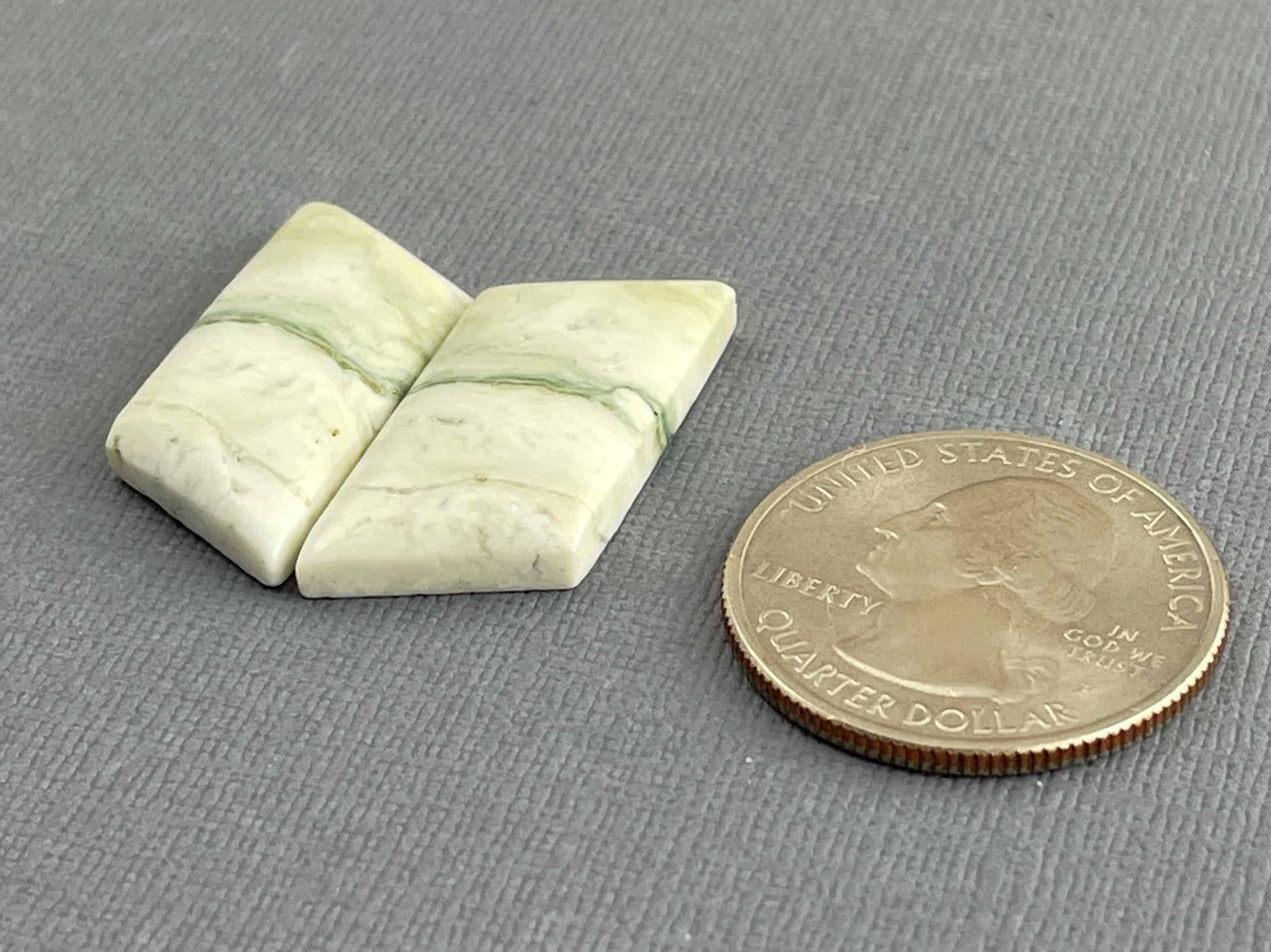 Saturn Chalcedony Cabochon Pair | Natural Loose Gemstone | CA324 - Gem Enthusiast