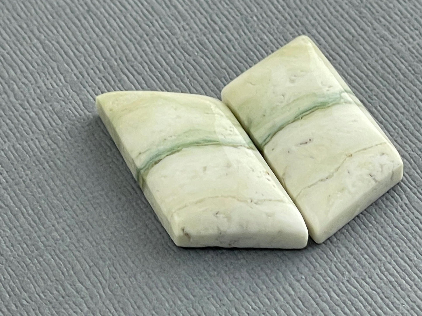 Saturn Chalcedony Cabochon Pair | Natural Loose Gemstone | CA324 - Gem Enthusiast