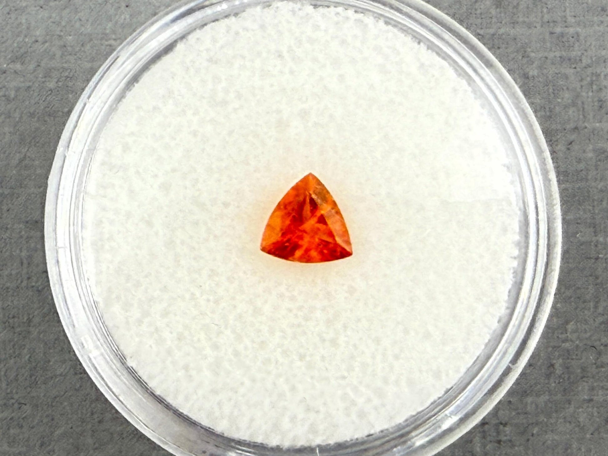 Spessartine Garnet Trillion | Mandarin Orange | 5.5mm | GS122 - Gem Enthusiast