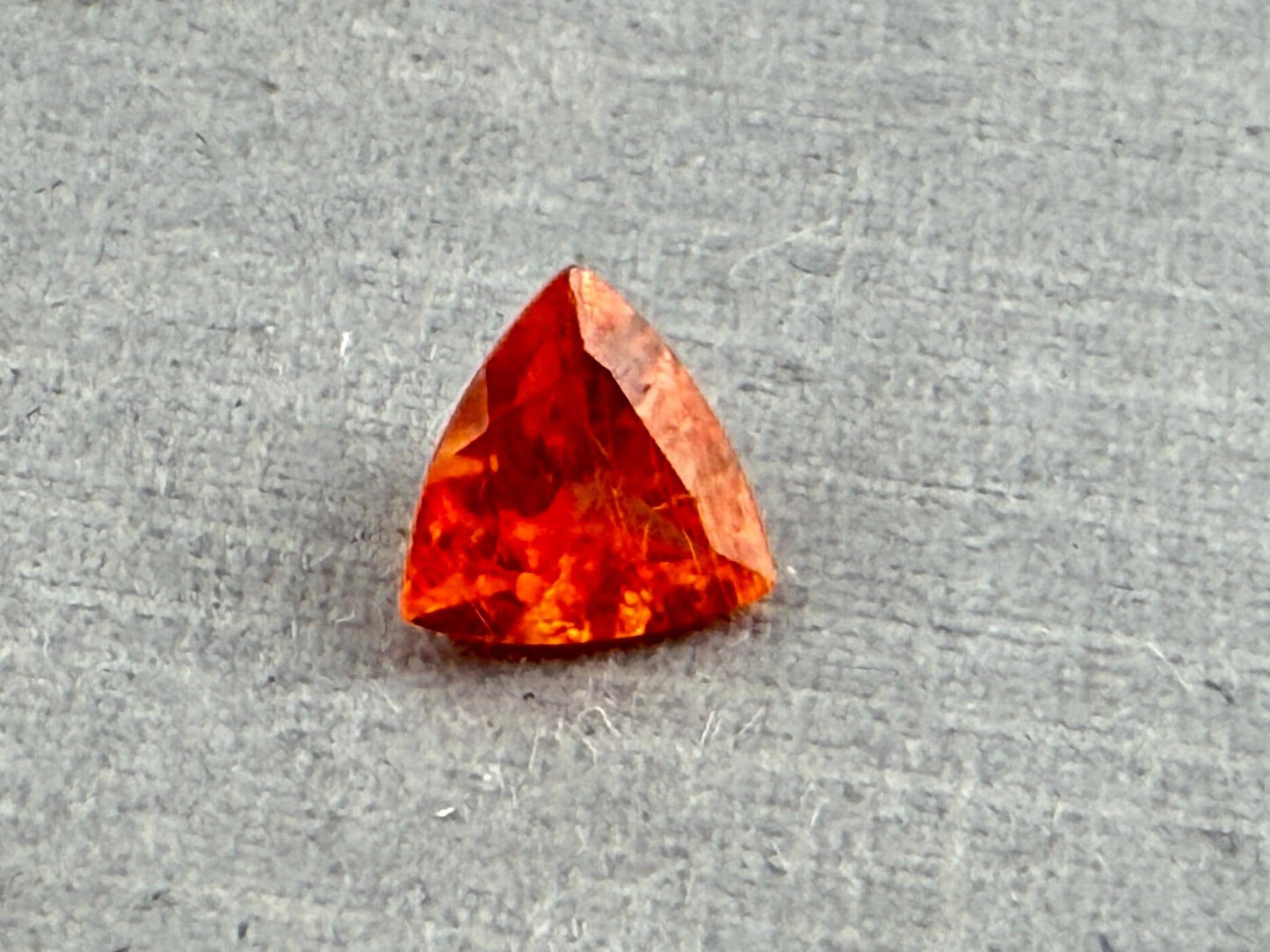 Spessartine Garnet Trillion | Mandarin Orange | 5mm | GS123 - Gem Enthusiast