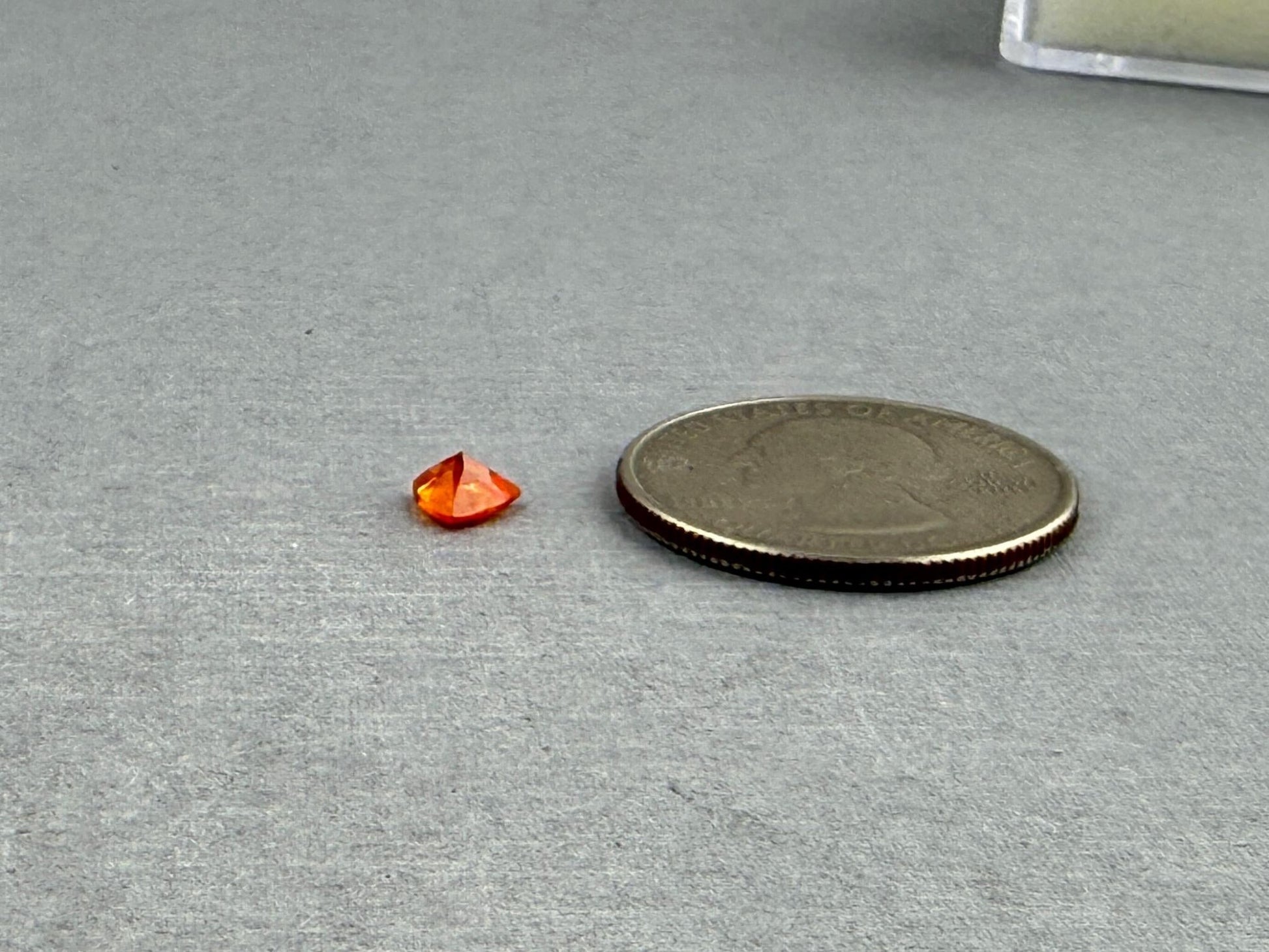 Spessartine Garnet Trillion | Mandarin Orange | 5mm | GS123 - Gem Enthusiast