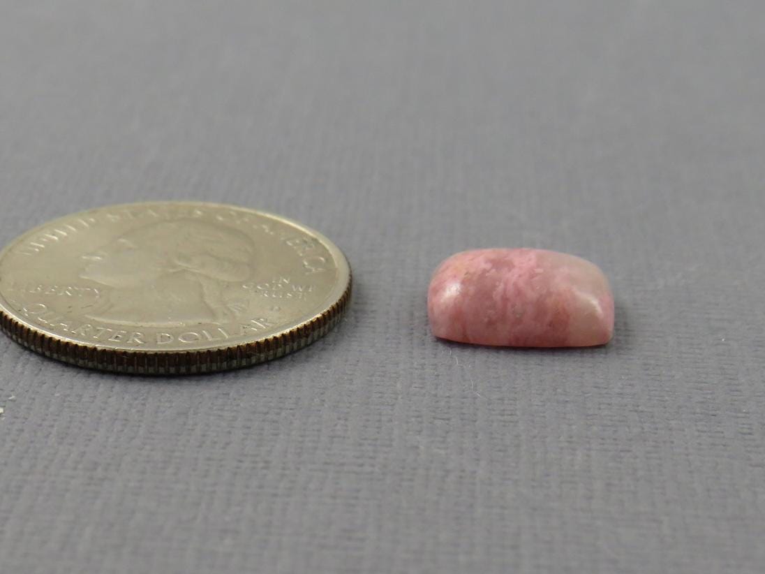 Sunset Rhodonite | 12x9 mm | Natural Cabochon Mined in Italy | RD103 - Gem Enthusiast