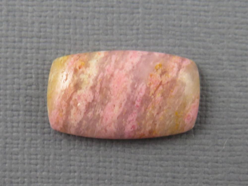 Sunset Rhodonite | 20x11 mm | Natural Cabochon Mined in Italy | RD101 - Gem Enthusiast
