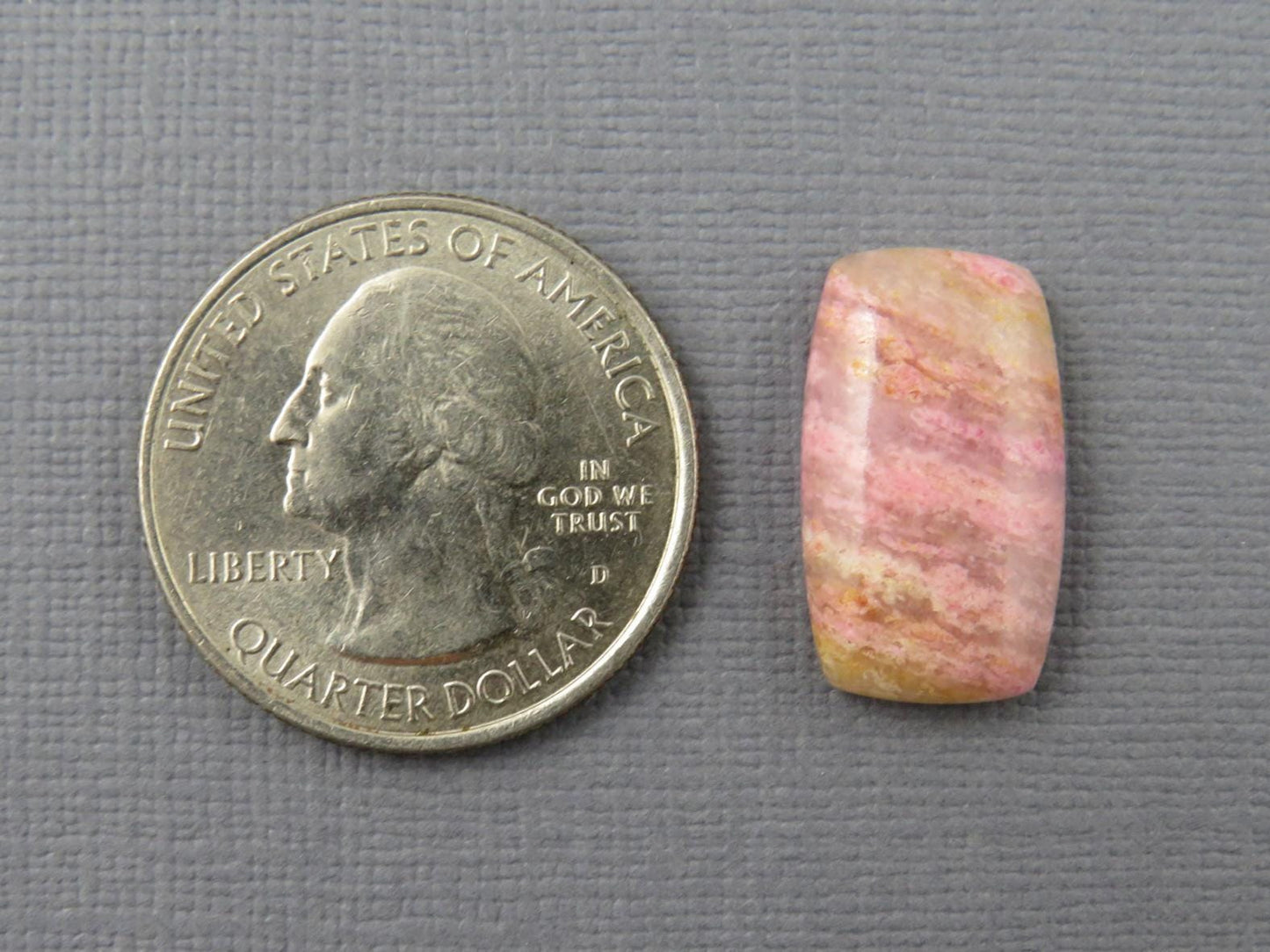 Sunset Rhodonite | 20x11 mm | Natural Cabochon Mined in Italy | RD101 - Gem Enthusiast