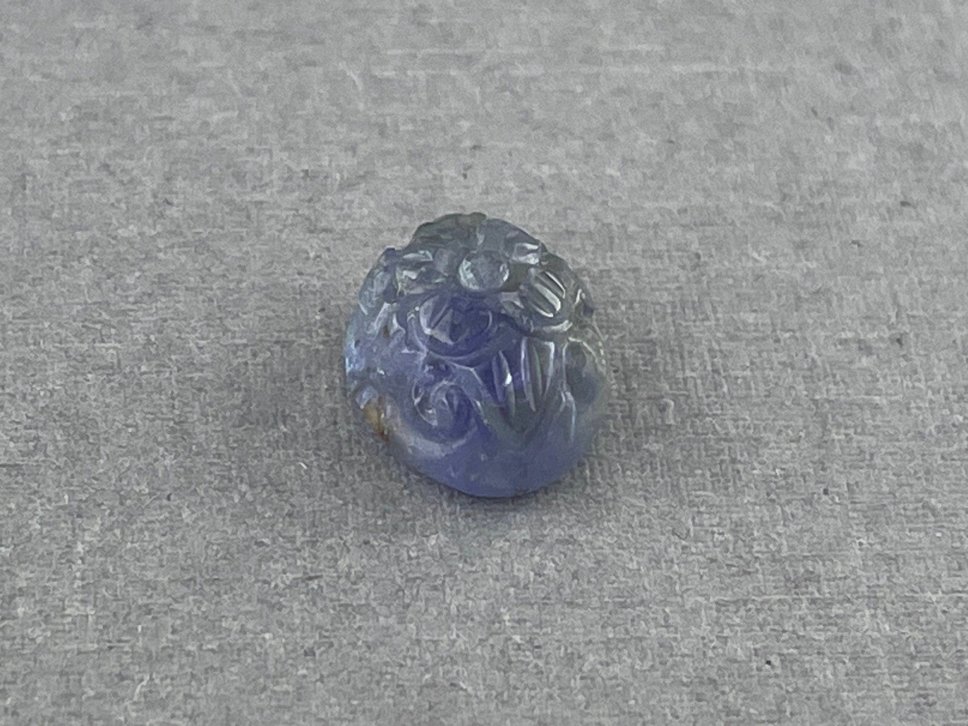 Tanzanite Carved Oval Cabochon | 11x9 Bi - color Natural Loose Gemstones | TA302 - Gem Enthusiast