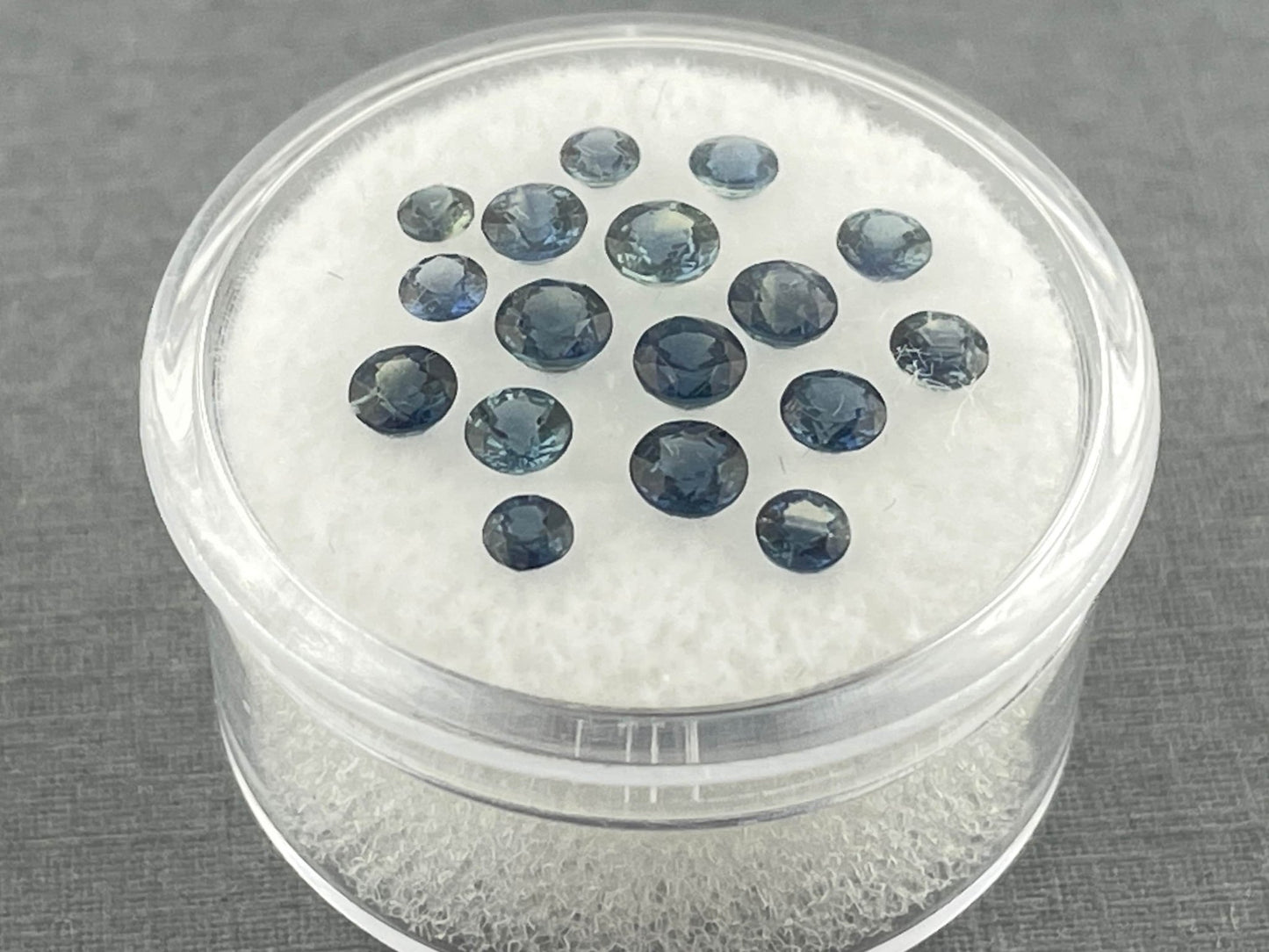 Teal Sapphire Round Step Cut Lots | 2.8mm to 4mm | 3 carats | Natural Faceted Gemstones - Gem Enthusiast