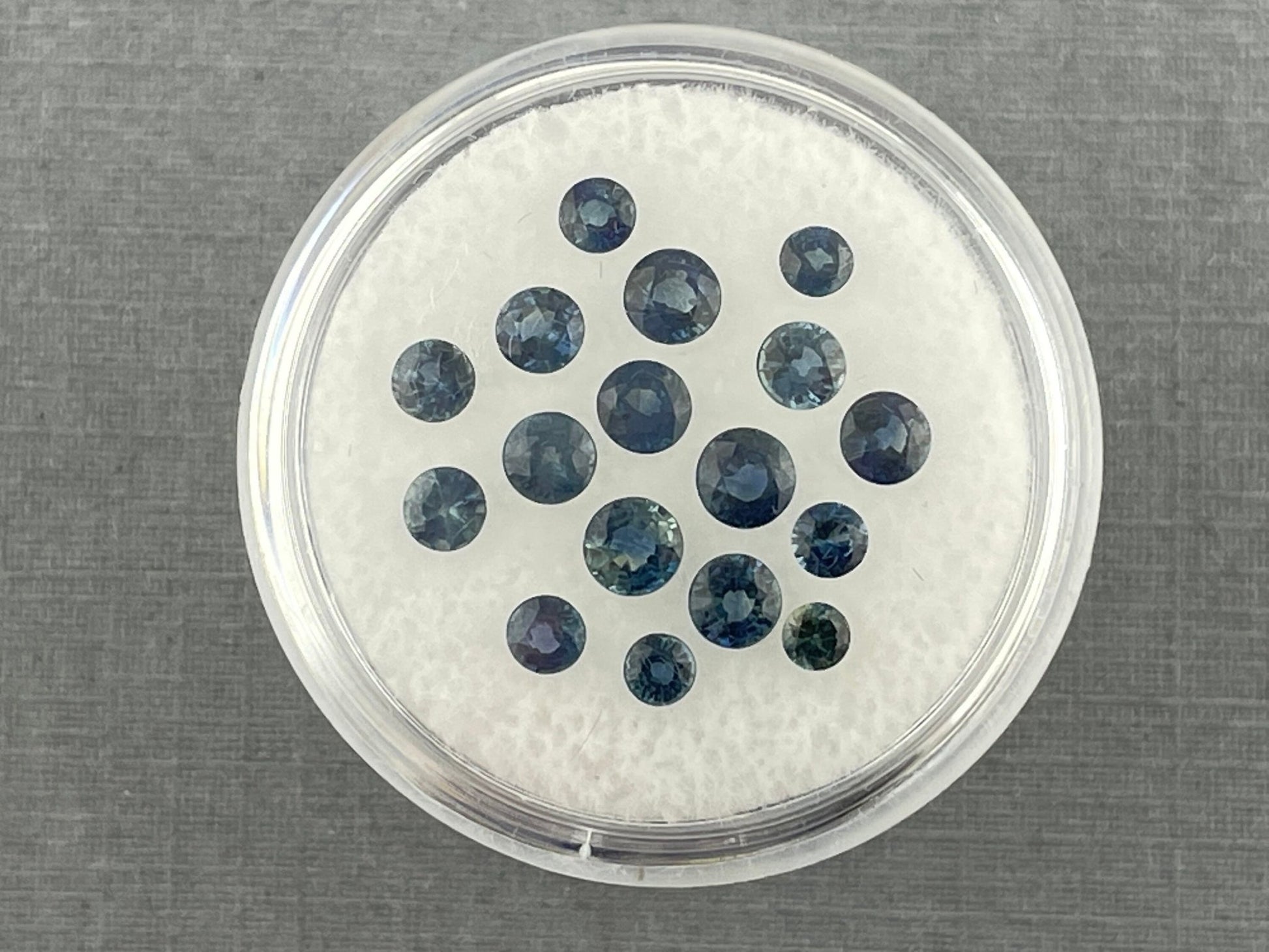 Teal Sapphire Round Step Cut Lots | 2.8mm to 4mm | 3 carats | Natural Faceted Gemstones - Gem Enthusiast