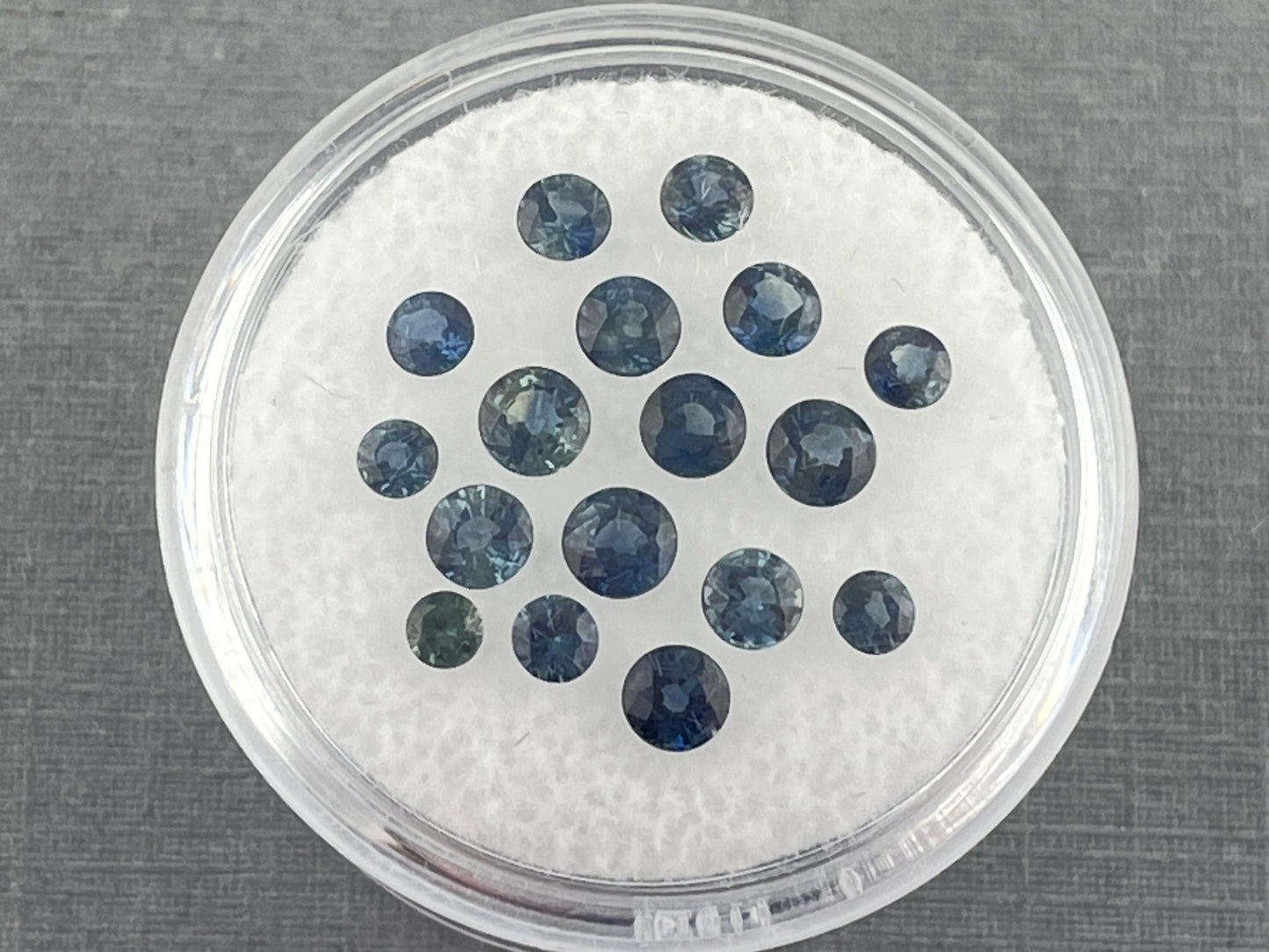 Teal Sapphire Round Step Cut Lots | 2.8mm to 4mm | 3 carats | Natural Faceted Gemstones - Gem Enthusiast